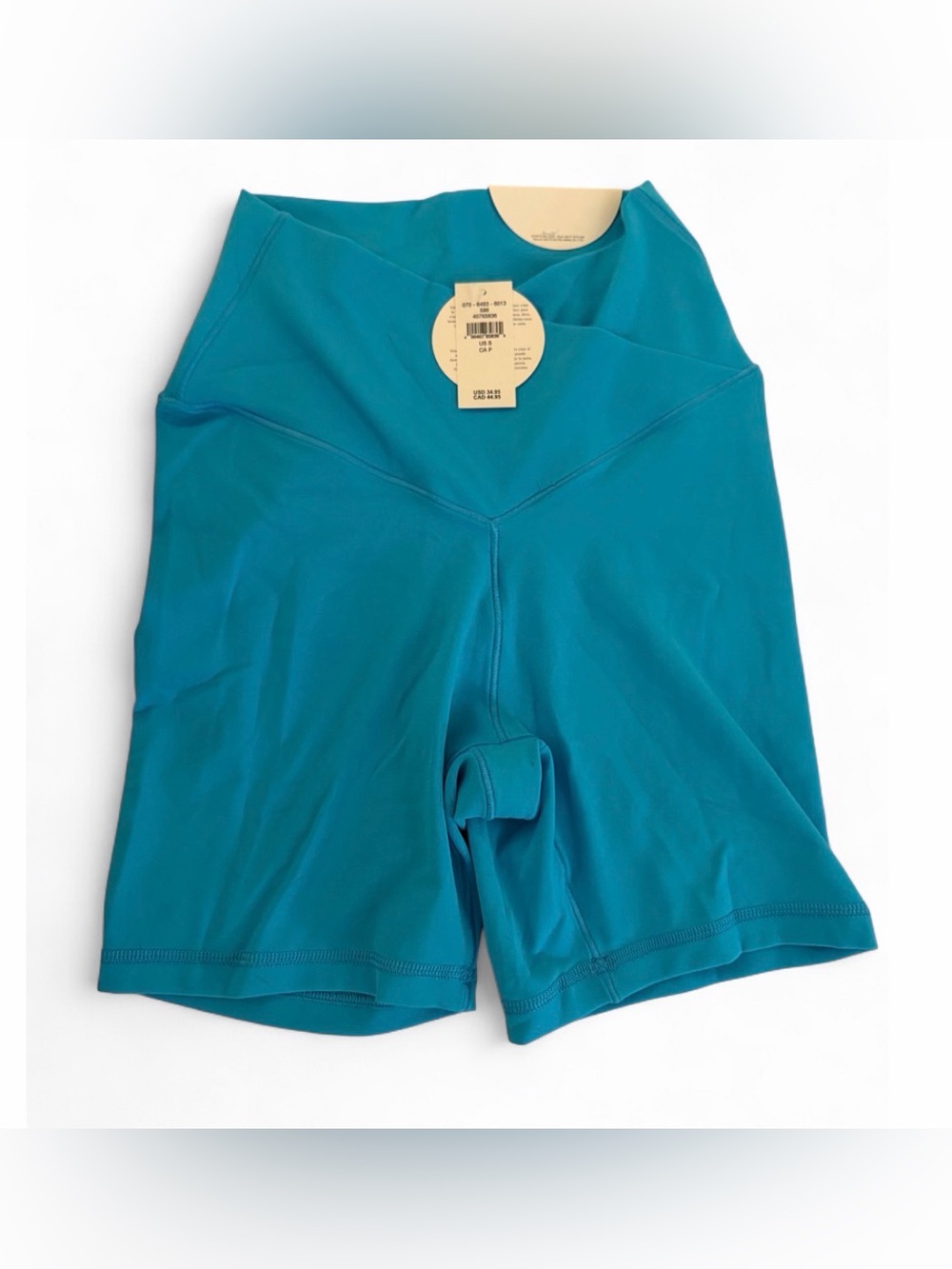 Aerie blue high-waisted biker shorts Size S NWT